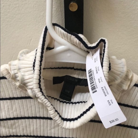 Striped & Ruffled JCrew Turtleneck - Picture 6 of 6